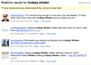 Lindsay Whalen Mentions on Twitter